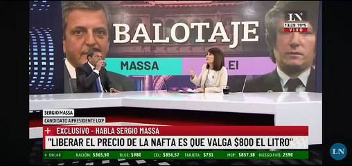Entrevista con Sergio Massa en LN+