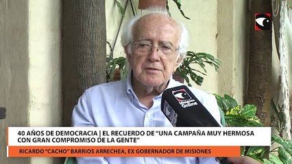 40 Años de democracia El recuerdo de “una campaña muy hermosa con gran compromiso de la gente”