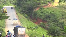 Le constat de la dégradation avancée de la section Aboisso-Noé de la voie internationale Abidjan-Lagos