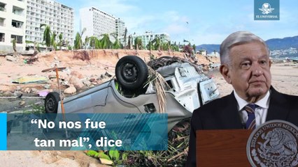 AMLO compara fallecidos por “Otis” con los de otros fenómenos naturales