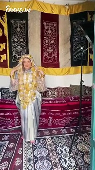 الزي الليبي التقليدي ✨#ايناس_وحيدة #ليبيا - Copy