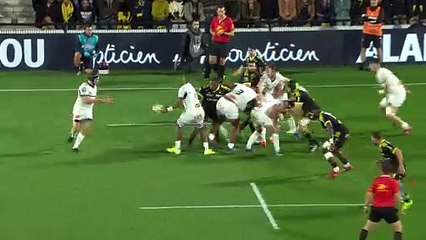 TOP 14 - Essai de Adrien SEGURET (CO) - Stade Rochelais - Castres Olympique - Saison 2023-2024