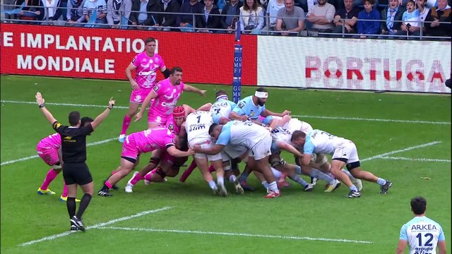 TOP 14 - Essai de Facundo BOSCH (AB) - Aviron Bayonnais - Stade Français Paris - Saison 2023-2024