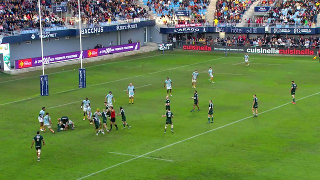 TOP 14 - Essai de Sacha ZEGUEUR (SP) - USA Perpignan - Section Paloise - Saison 2023-2024