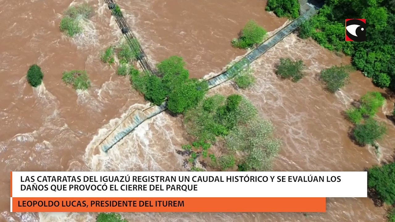 Las Cataratas del Iguazú registran un caudal histórico y se evalúan los daños que provocó el cierre del parque