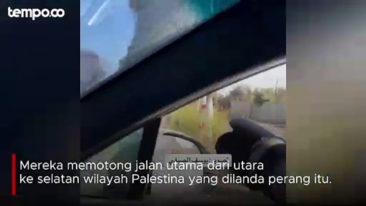 Tank Israel Tembak Mobil Warga Sipil Gaza Palestina, Jurnalis Ini Langsung Kabur