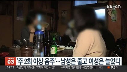 '주 2회 이상 음주'…남성은 줄고 여성은 늘었다