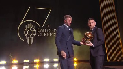 Lionel Messi wins the 2023 Ballon d'Or