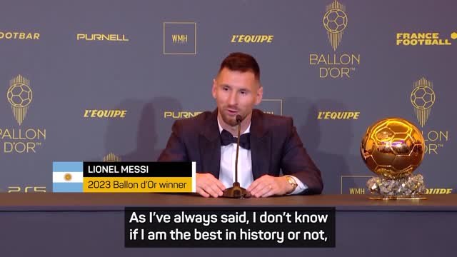 Messi not bothered by GOAT talks after eighth Ballon d'Or win