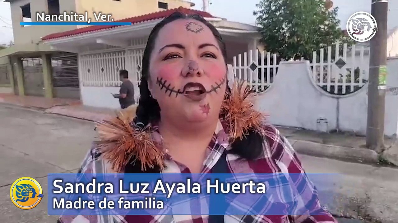 Caravana "Dulce o Truco" en Nanchital fue todo un éxito, participan más de 90 niños y sus familias