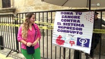 Colectivo de mujeres clausura el Palacio de Gobierno; acusa falta de apoyo a víctimas de violencia