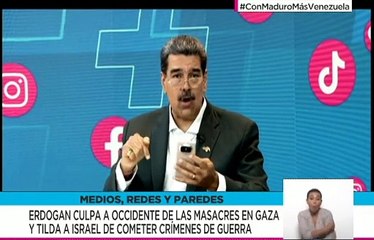 Pdte. Maduro: El mundo pide el cese al genocidio y de los bombardeos en Palestina
