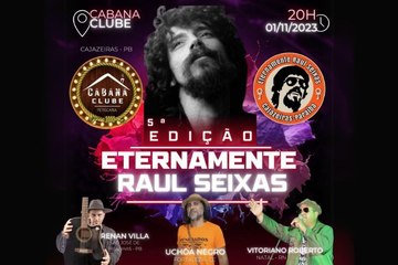 Cajazeiras recebe a 5ª edição do ‘Eternamente Raul Seixas’, um tributo ao pai do rock brasileiro