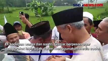 Hadiri Haul KH Hisyam Abdul Karim, Ganjar Pranowo Imbau Masyarakat Bijak Bersosial Media