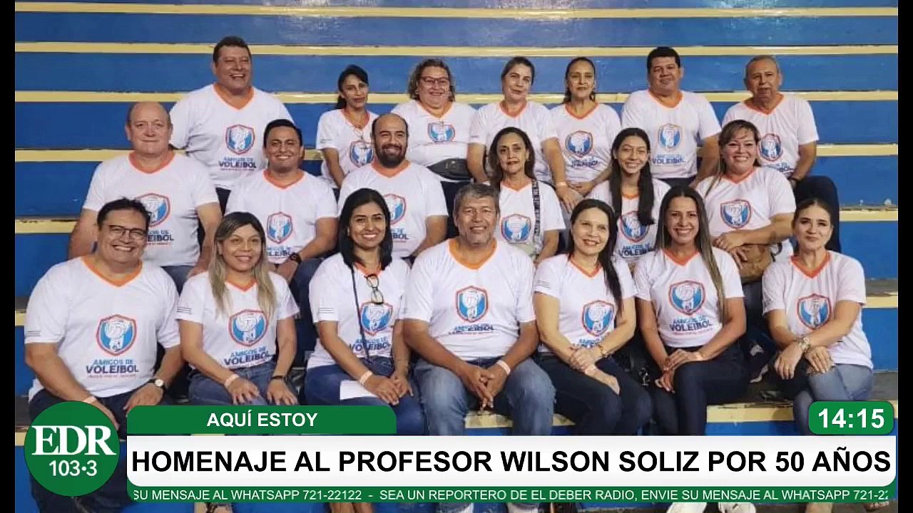 Homenaje al profesor wilson soliz por 50 años