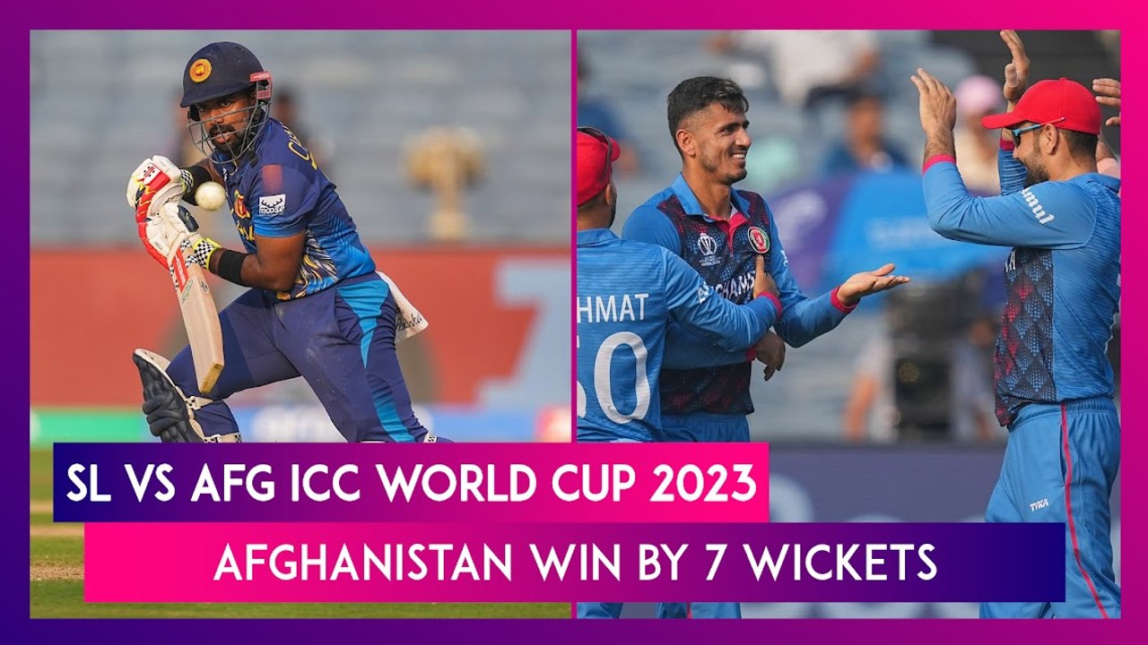 SL vs AFG ICC World Cup 2023 Stat Highlights Fazalhaq Farooqi, Batters