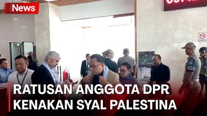 Hadiri Rapat Paripurna, Ratusan Anggota DPR Ramai-Ramai Kenakan Syal Palestina