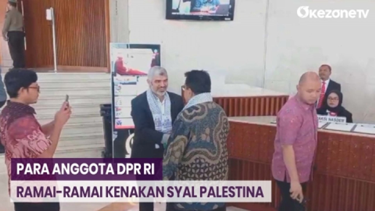 Momen Para Anggota DPR RI Kenakan Syal Palestina saat Rapat Paripurna