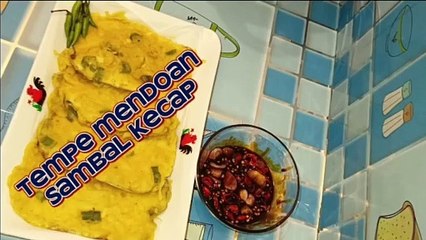 Mendoan tempe+sambal kecap