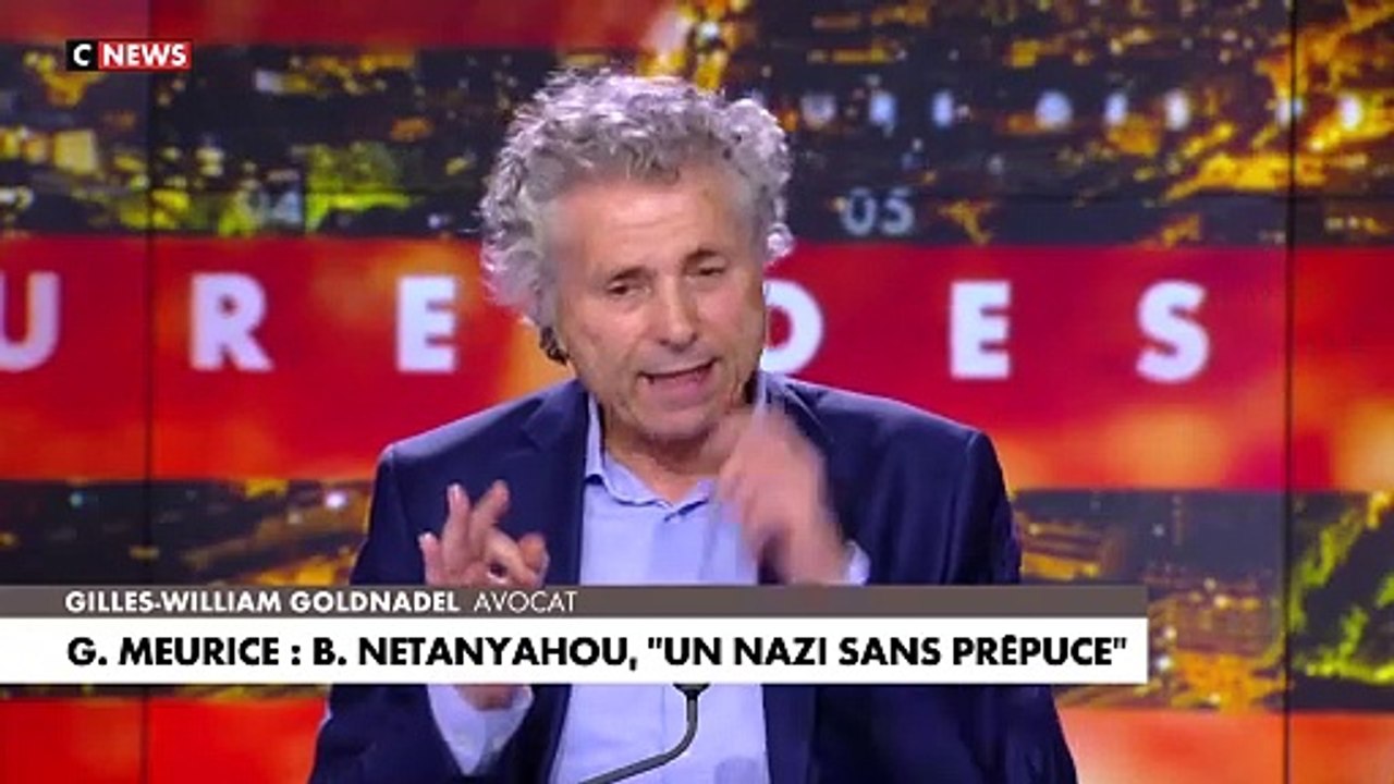Me Gilles-William Goldnadel va déposer plainte contre "l'humoriste" Guillaume Meurice qui compare sur France Inter, le premier ministre israélien, Benyamin Netanyahou, à un "nazi sans prépuce"