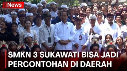 Kunjungi SMK Negeri 3 Sukawati, Presiden Harap Bisa Jadi Percontohan di Daerah Lain