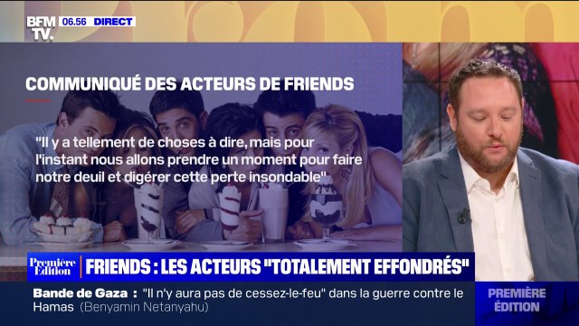 Mort de Matthew Perry: les acteurs de Friends se disent totalement effondrés