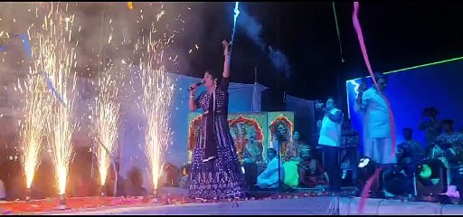 शरद पूर्णिमा के उपलक्ष्य में आयोजित विशाल देवी जागरण