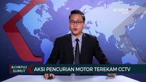 Detik-detik Rekaman CCTV Aksi Pencurian Motor di Medan