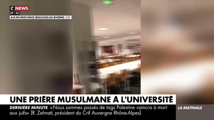 Un étudiant musulman filmé en train de déployer son tapis de prière et se mettre à genou au coeur de l'Université Aix-Marseille