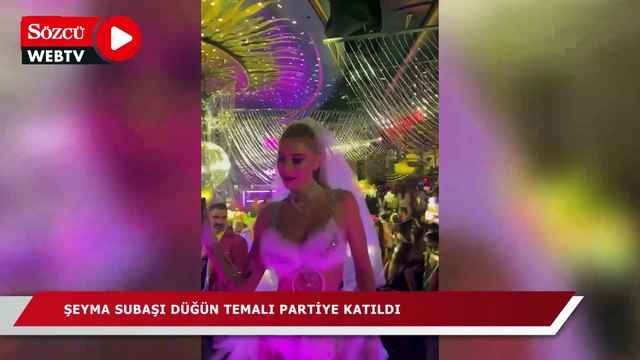 Şeyma Subaşı düğün temalı partiye katıldı