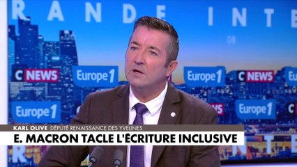 Karl Olive : «À titre personnel, je suis favorable à l'interdiction de l'écriture inclusive»