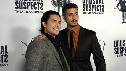 Diego Tinoco and Julio Macias "The Unusual Suspects Theatre Company 30th Anniversary Gala" Black Carpet