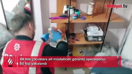48 ilde çocuklara ait müstehcen görüntü operasyonu: 50 kişi yakalandı