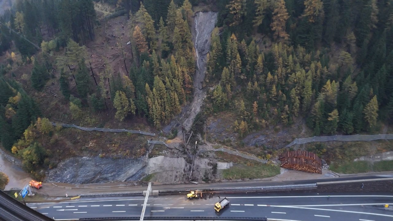 Mure verschüttete Brenner-Autobahn vor Grenze zu Italien