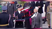 Çek Cumhurbaşkanı Petr Pavel'in tören esnasında, yaptıkları gündem oldu: Askerin şapkası çıktı