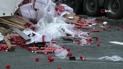 TEM'de büyük kaza! Yol trafiğe kapandı