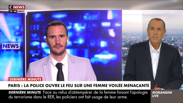 Paris: La police ouvre le feu sur une femme voilée qui proférait des menaces et faisait l'apologie du terrorisme dans le RER C - Elle a été blessée au ventre - VIDEO