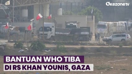 Truk WHO Berisi Pasokan Bantuan Darurat Tiba di RS di Khan Younis, Gaza