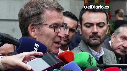 Feijóo dice que la imagen del PSOE y Puigdemont es de "humillación y rendición"