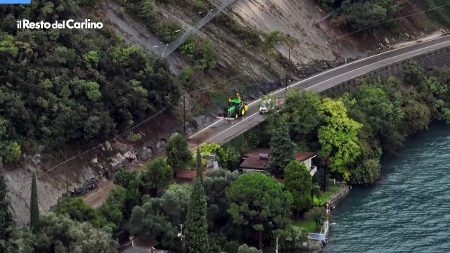 Maltempo, chiusa la Gardesana: le immagini dal drone