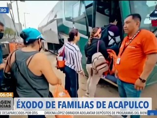 Acapulqueños abandonan el puerto ante la falta de agua, comida y medicamentos