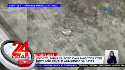 Ilang kandidato, tabla sa boto kaya nag-toss coin para matukoy ang panalo alinsunod sa batas | 24 Oras