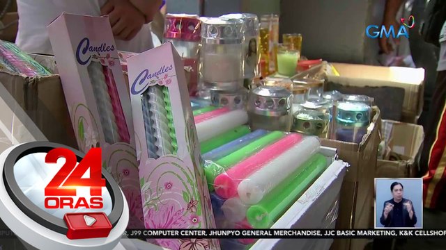 Ilang mamimili ng kandila at bulaklak, dagsa na sa Divisoria at Dangwa | 24 Oras