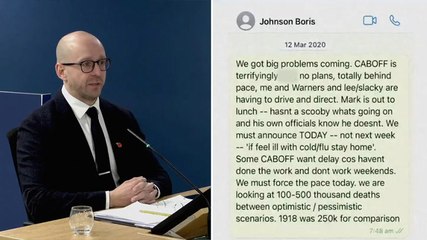 Cummings’ rant to Johnson about Cabinet Office revealed during Covid Inquiry