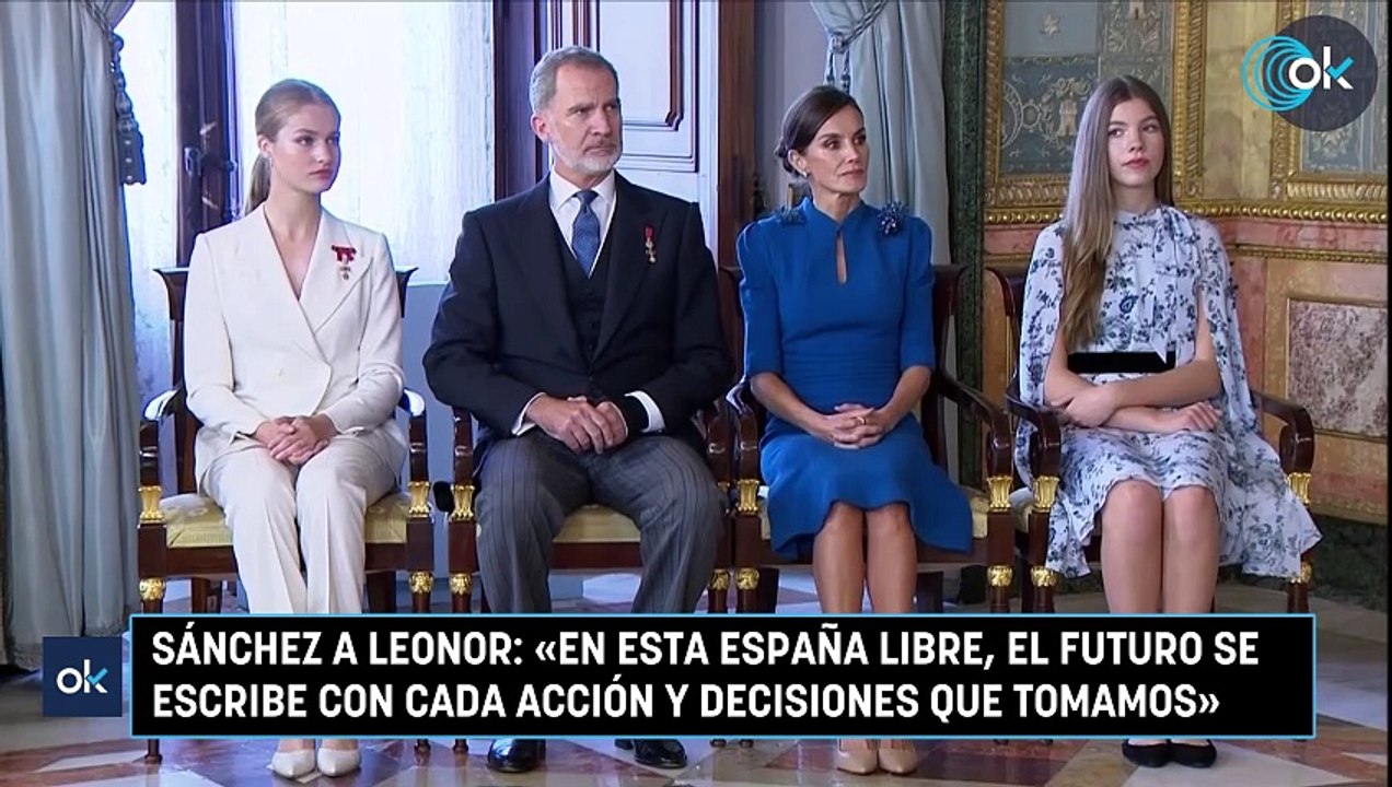 Sánchez a Leonor «En esta España libre, el futuro se escribe con cada acción y decisiones que tomamos»