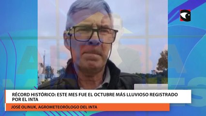 Récord histórico: Este mes fue el octubre más lluvioso registrado por el INTA