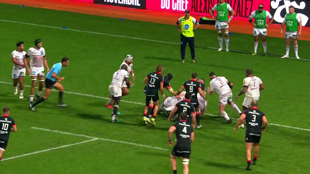 TOP 14 - Essai de Theo NTAMACK (ST) - Stade Toulousain - Union Bordeaux-Bègles - Saison 2023-2024
