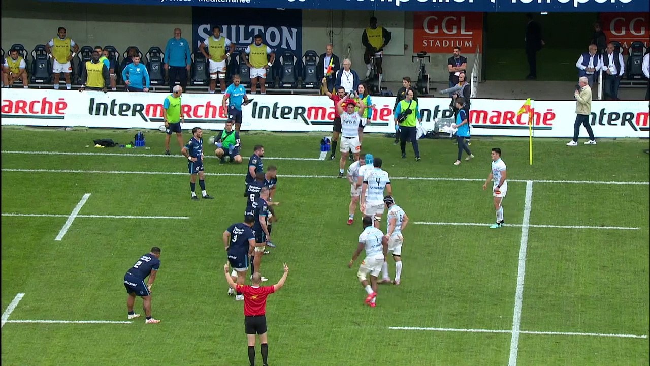 TOP 14 - Essai de Baptiste CHOUZENOUX (R92) - Montpellier Hérault Rugby - Racing 92 - Saison 2023-2024