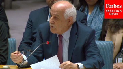 Palestinian Foreign Affairs Minister Speaks To UN Security Council: 'Treat Us As Human Beings'