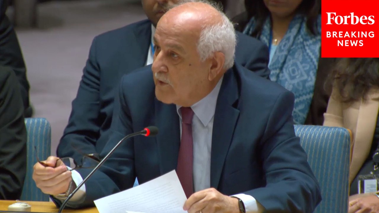 Palestinian Foreign Affairs Minister Speaks To UN Security Council: 'Treat Us As Human Beings'